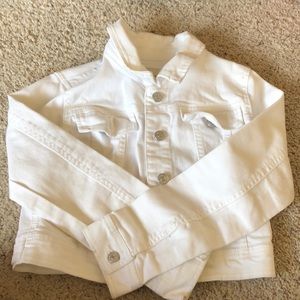 White Denim Girls Jean Jacket